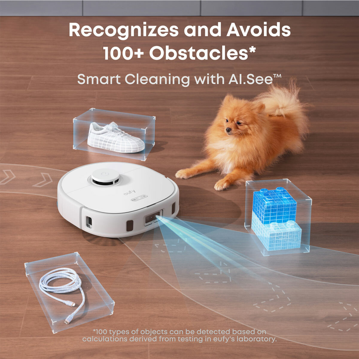 Lifestyle image of Eufy X10 Pro Omni Robot Vacuum & Mop, All-in-One Station with smart cleaning with AI.See Lifestyle image of Eufy X10 Pro Omni Robot Vacuum & Mop, All-in-One Station with smart cleaning with AI.See