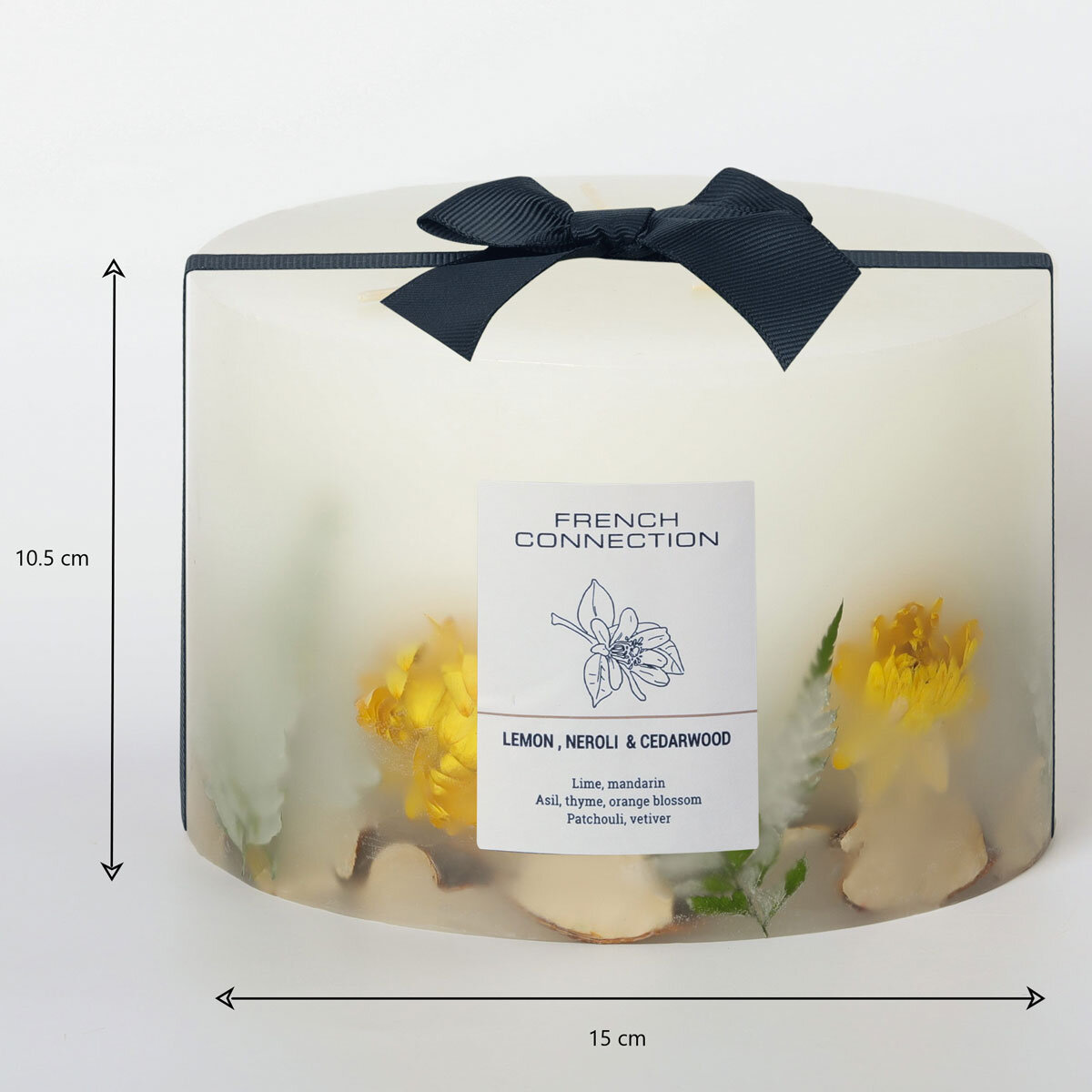 French Connection Botanical 1.5kg Candles in Lemon, Neroli, & Cedarwood