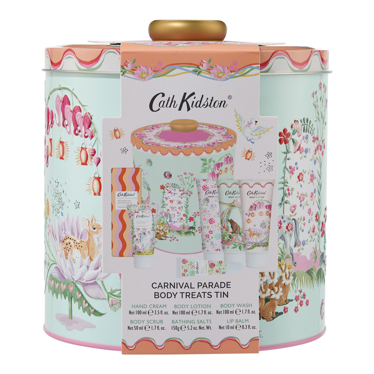 Cath Kidston. Body Treats Tin Gift Set Carnival Parade