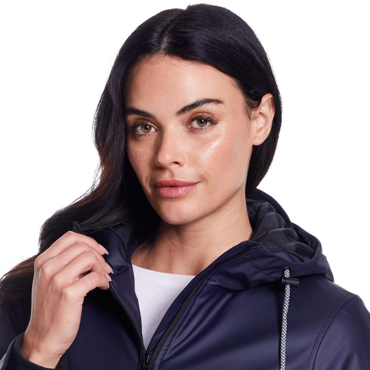 Weatherproof Ladies Slicker Jacket in Navy