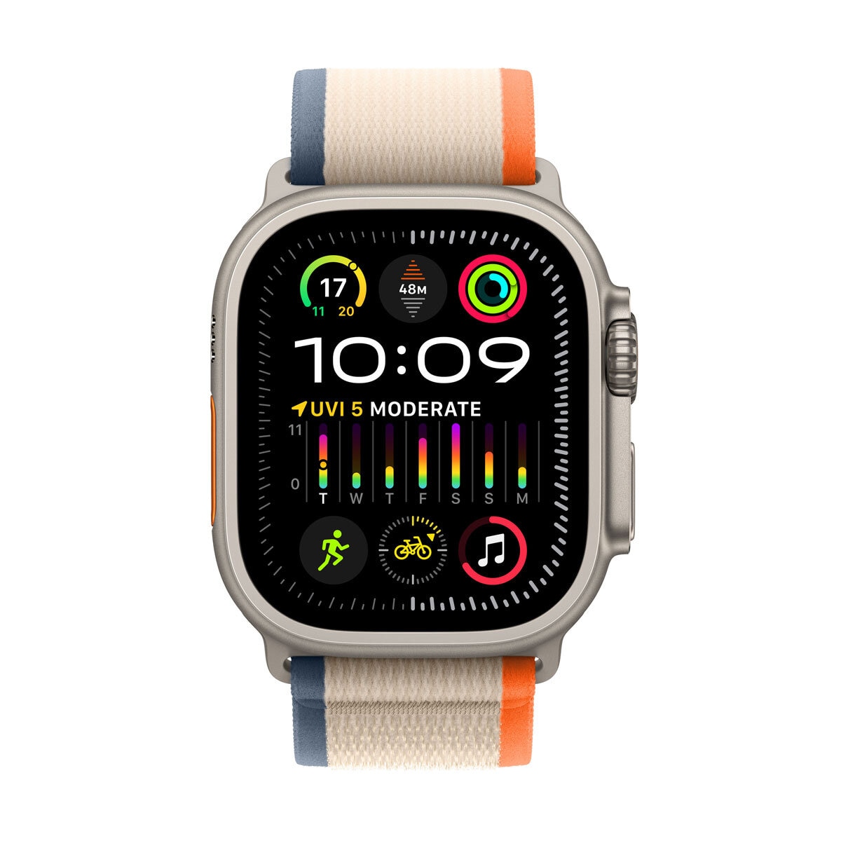 Buy Apple Watch Ultra 2 GPS + Cellular, 49mm Titanium Case withOrange/Beige Trail Loop - S/M, MRF13B/A at costco.co.uk