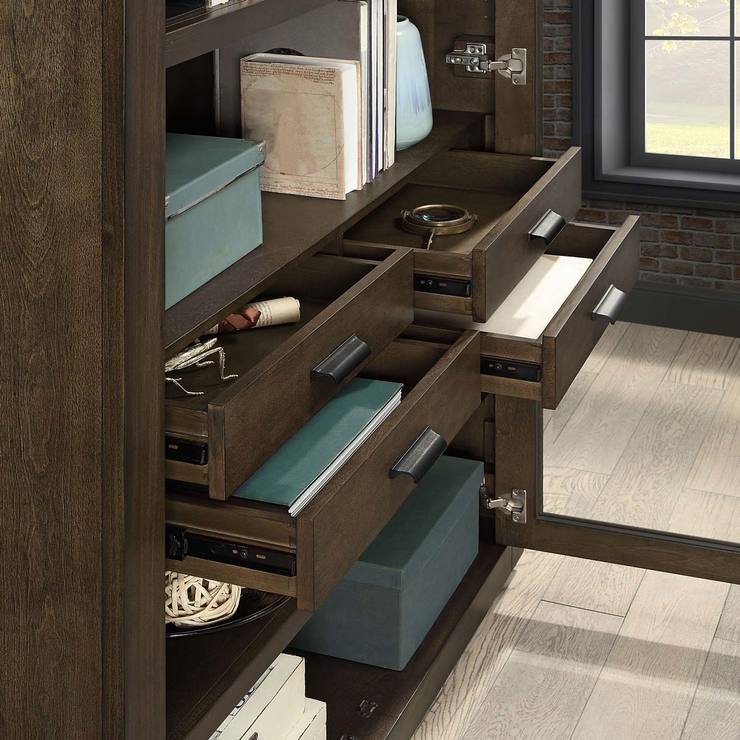 Bayside Furnishings East Hill Glass Door Bookcase | Costco UK