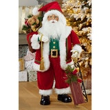 36 Inch (91.5cm) Fabric Traditional Standing Santa