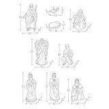 Buy 40in Outdoor Nativity Set Dimensions Image at Costco.co.uk