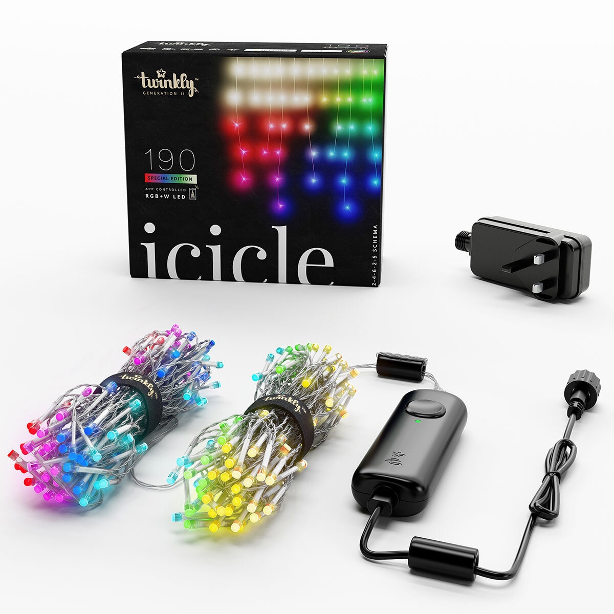 Buy Twinkly Icicle Lights 190 Lights Box & Item Image at Costco.co.uk