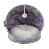 Scruff Kensington Cat Bed, 44cm/17" in Grey