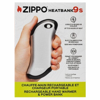 Zippo HeatBank 9s Rechargeable Hand Warmer & Power Bank Zippo HeatBank 9s Rechargeable Hand Warmer & Power Bank