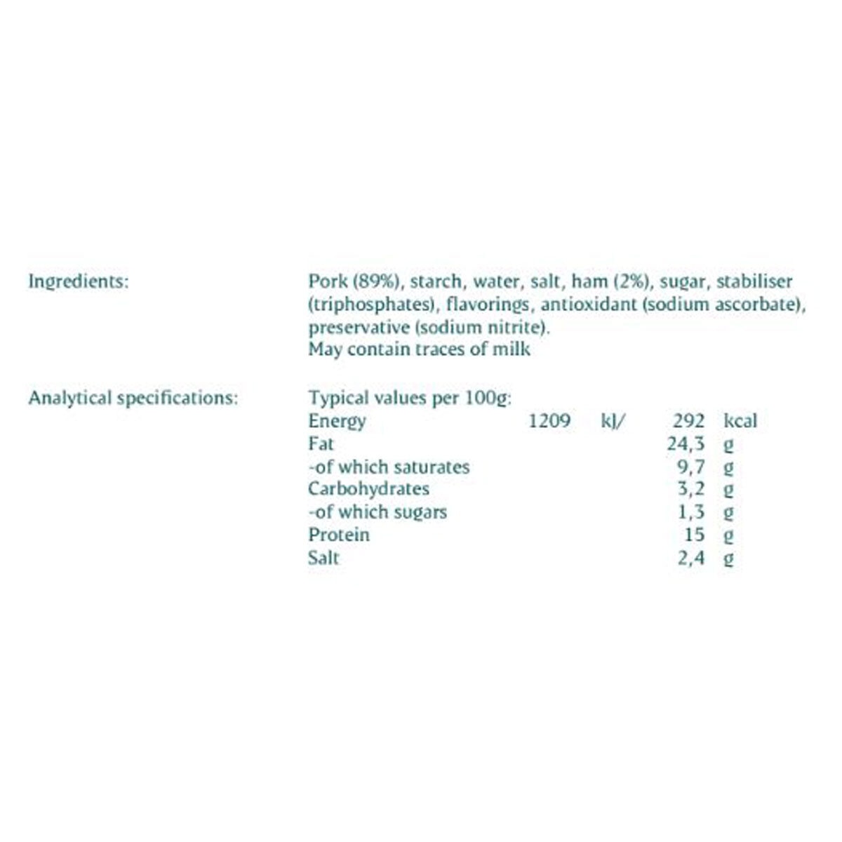 Nutritional Information