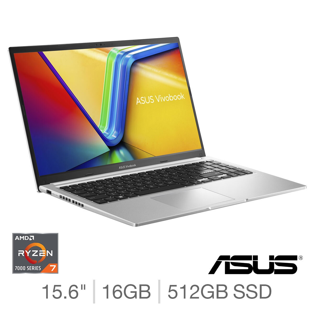 512342_1 ASUS Vivobook, AMD Ryzen 7, 16GB RAM, 512GB SSD, AMD UMA, 15.6 Inch Laptop, M1502YA-NJ033W at