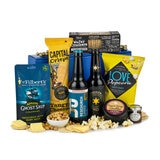 Image of beer and cheese gift hamper