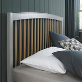 Bentley Designs Whitby Scandi Oak & Grey Bed Frame, Double