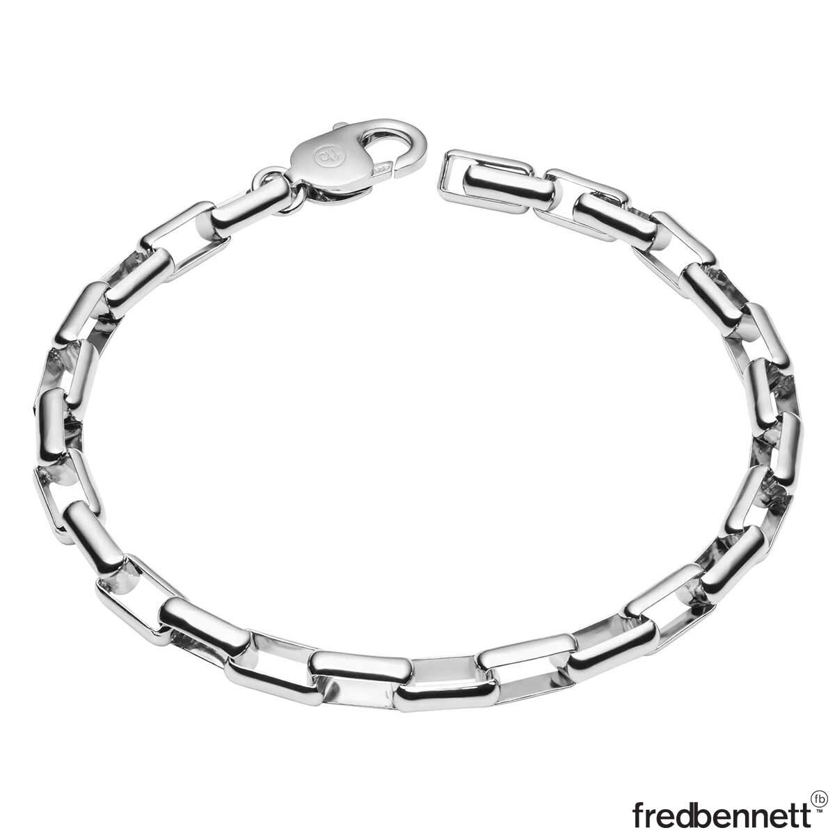 Fred Bennett Sterling Silver Box Chain Bracelet | Costco UK