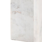 Gallery Amalfi White Marble Side Table Gallery Amalfi White Marble Side Table