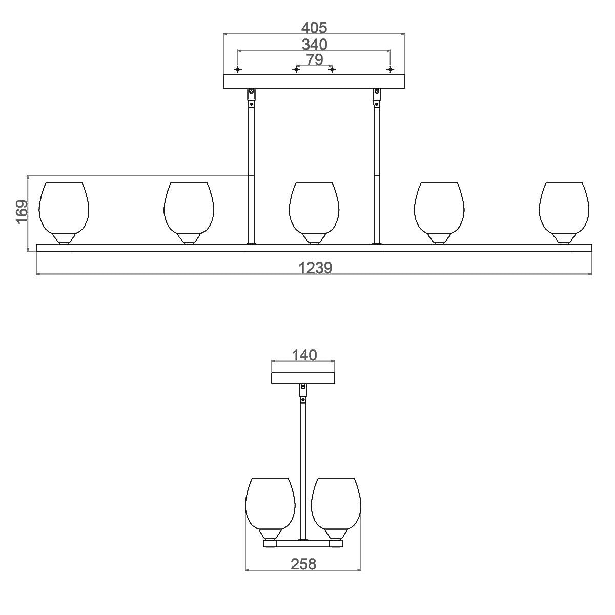 line drawing of light