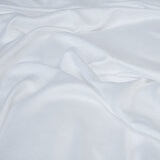 panda bamboo fitted sheet in pure white