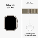 Buy Apple Watch Ultra 2 GPS + Cellular, 49mm Titanium Case with Olive Alpine Loop - Medium, MREY3B/A at costco.co.uk