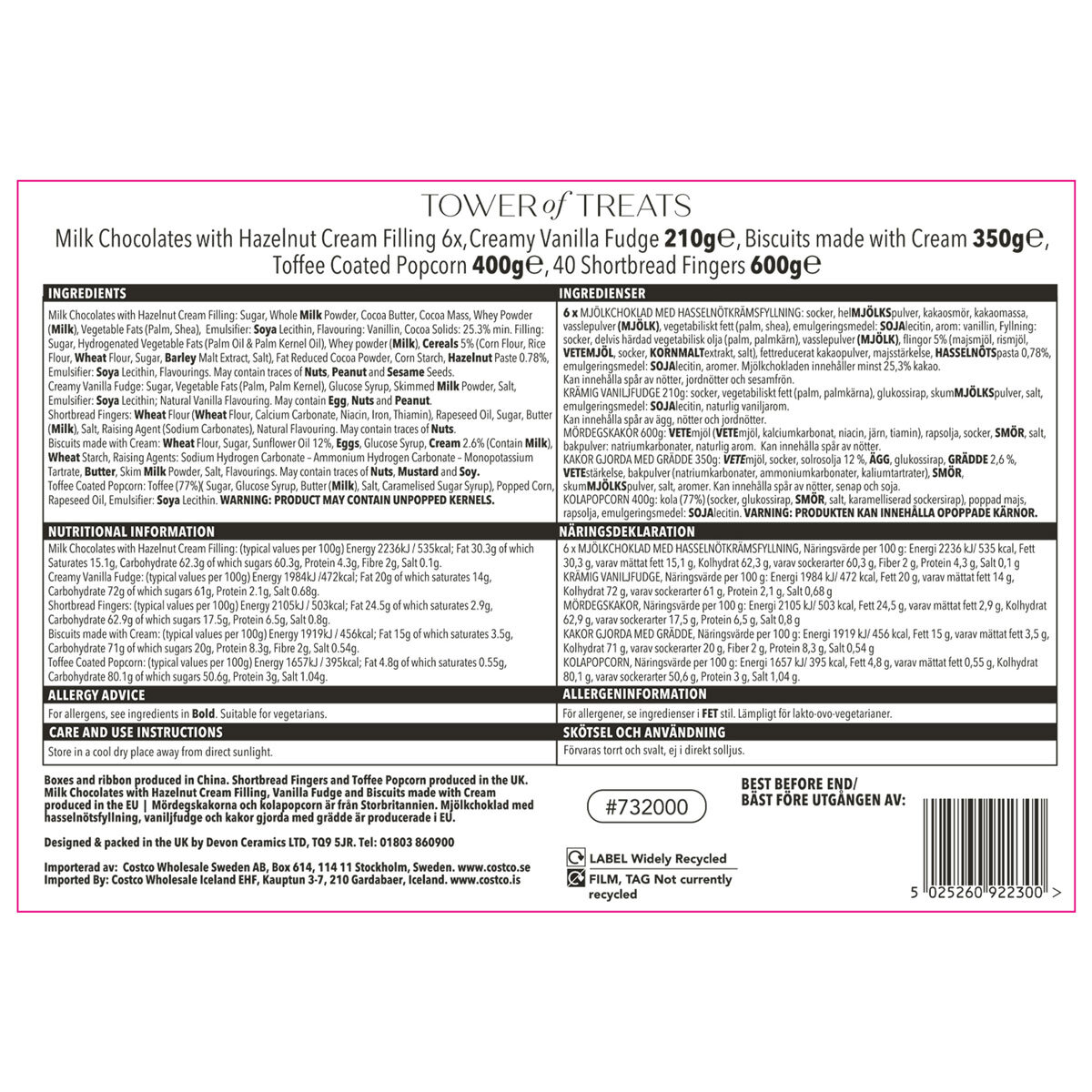 Festive Tower of Treats in Red Festive Tower of Treats in Red