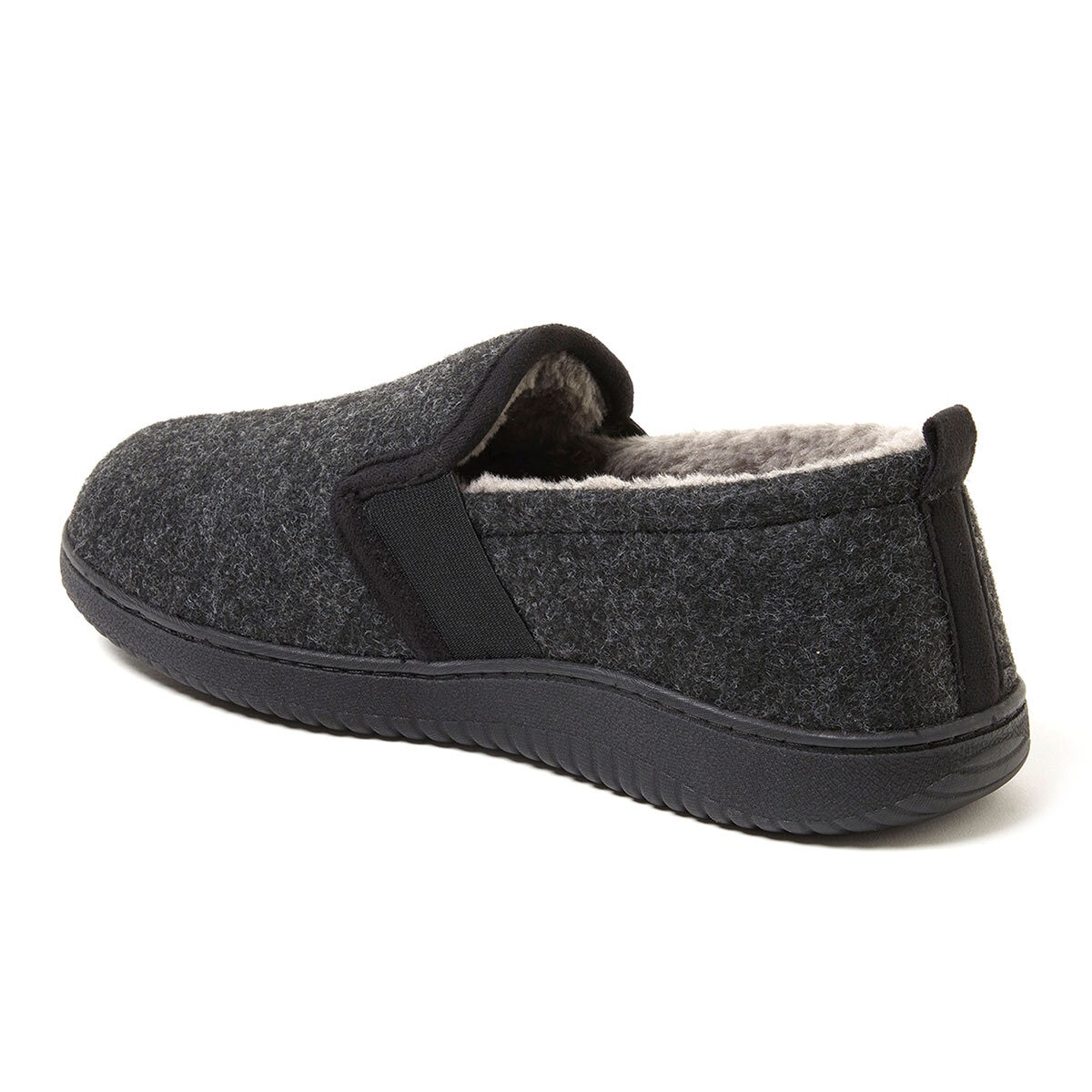 Dearfoam Mens Felted Closed Back Slipper