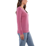 Matty M Cashmere Sweater in Pink - Extra Large