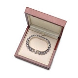 6-7mm Cultured Freshwater Grey Pearl Bracelet, 18ct White Gold