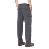 BC Clothing Men's Convertible Pant in Charcoal
