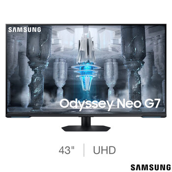 Samsung Odyssey Neo G70C 43 Inch 4K UHD 144Hz Curved Gaming Monitor, LS43CG700NUXXU