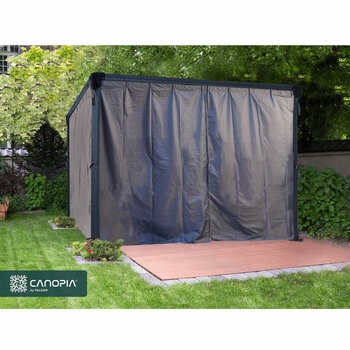 Palram Canopia Curtain Set for Palermo Gazebos Palram Canopia Curtain Set for Palermo Gazebos