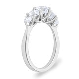 1.57ctw Round Brilliant Cut Diamond 5 Stone Ring, 18ct White Gold