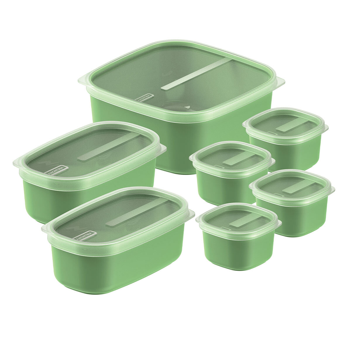 Tramontina Food Storage Set, 7 Piece - Green