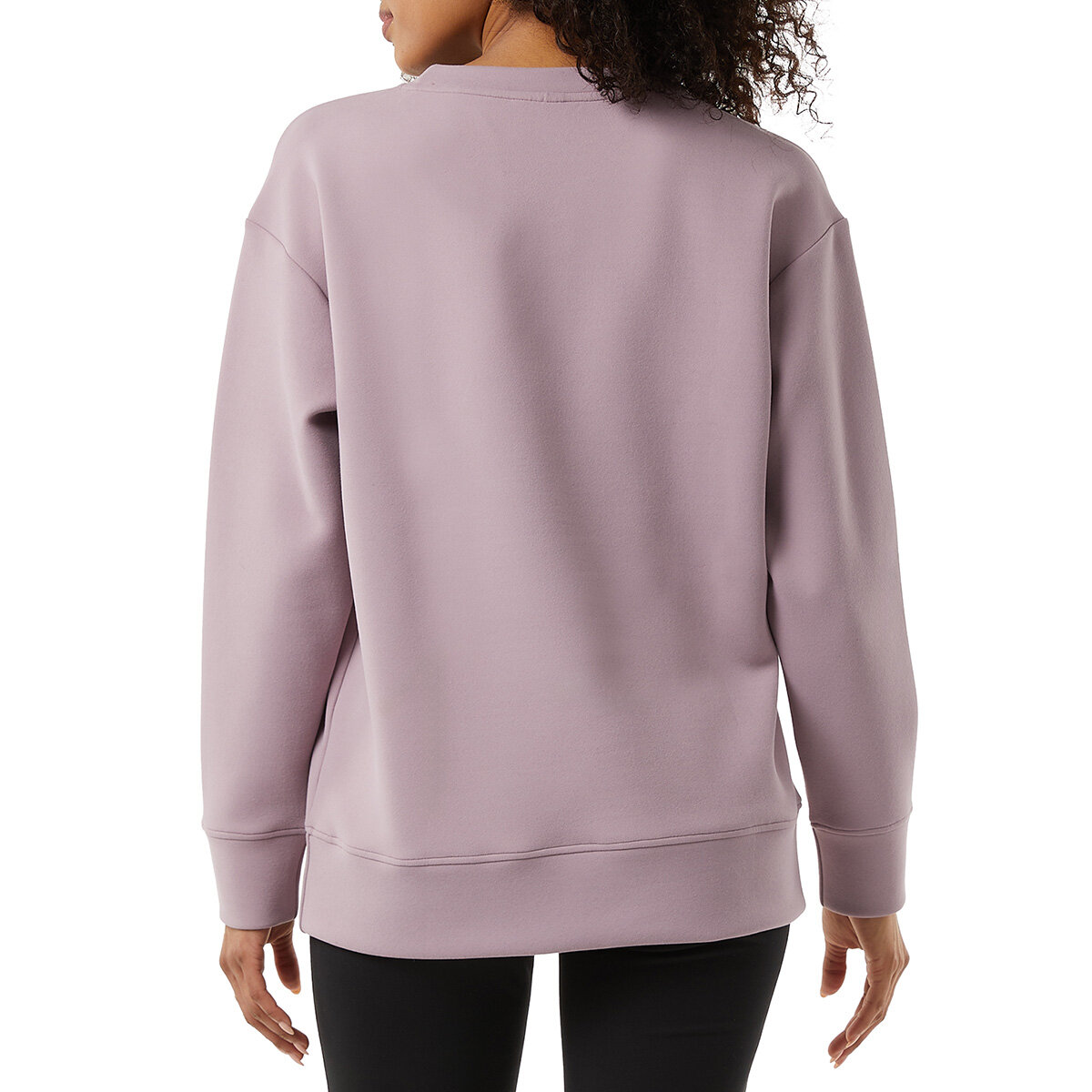 32 Degrees Ladies Sueded Tech Crewneck in Lilac