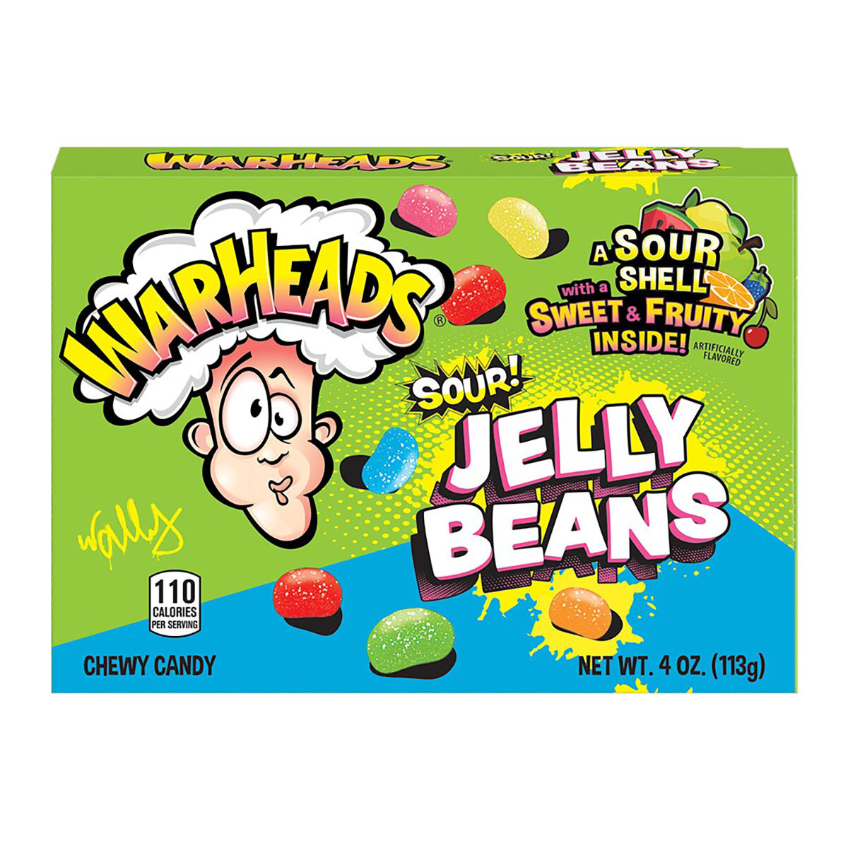 World of Sweets Warheads Jelly Beans, 113g