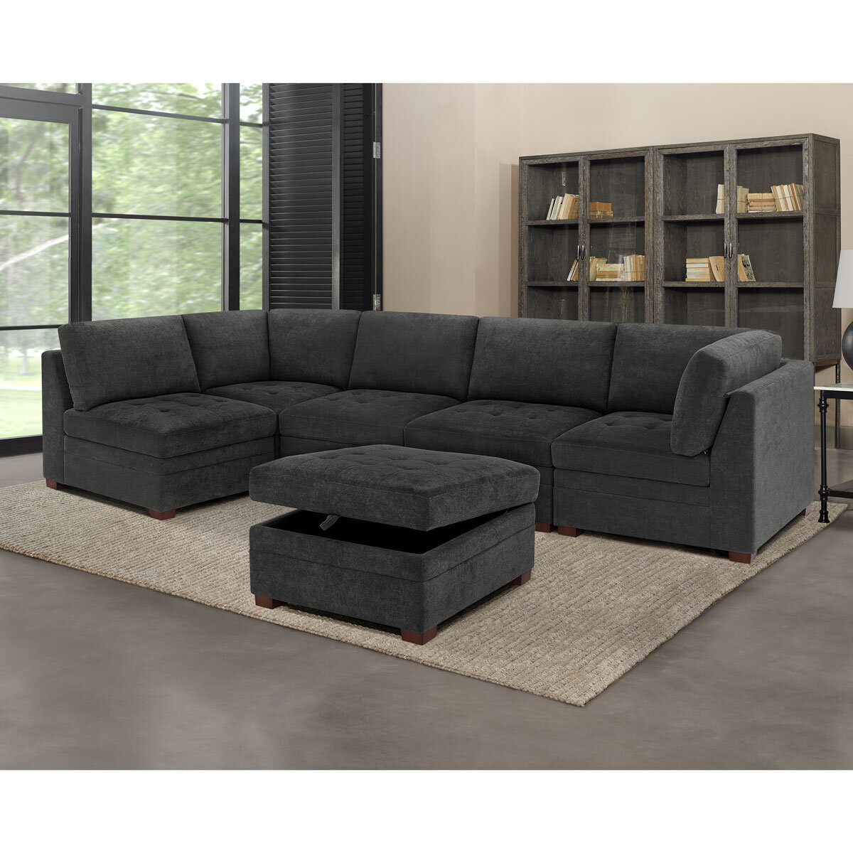 Thomasville Tisdale Dark Grey Additional Ottoman