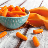 Carrots in a bowl on a Table