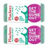 Plackers Micro Mint Flossers in Travel Case, 2 x 12 Pack