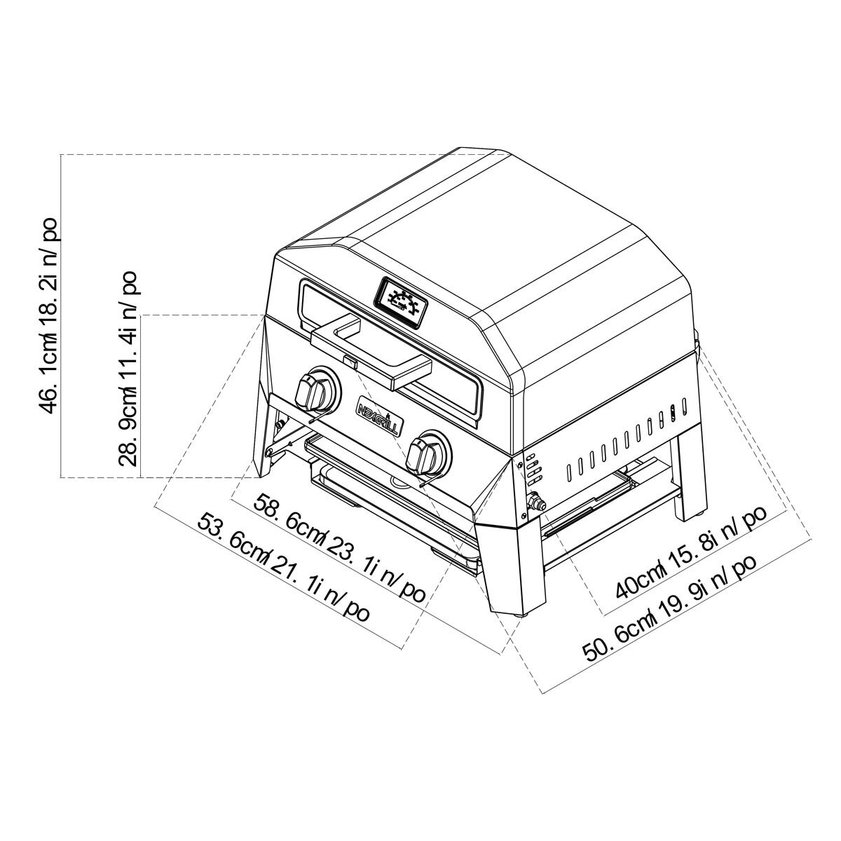 Nexgrill Fortress 2 Burner 4-in-1 BBQ Grill & Pizza Oven + Griddle + Grill Plate + Cover Nexgrill Fortress 2 Burner 4-in-1 BBQ Grill & Pizza Oven + Griddle + Grill Plate + Cover