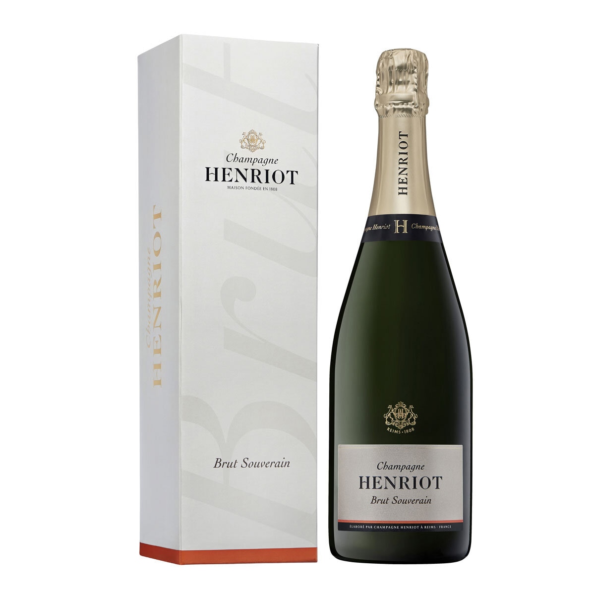 Bottle of Henriot Champagne and Gift Box