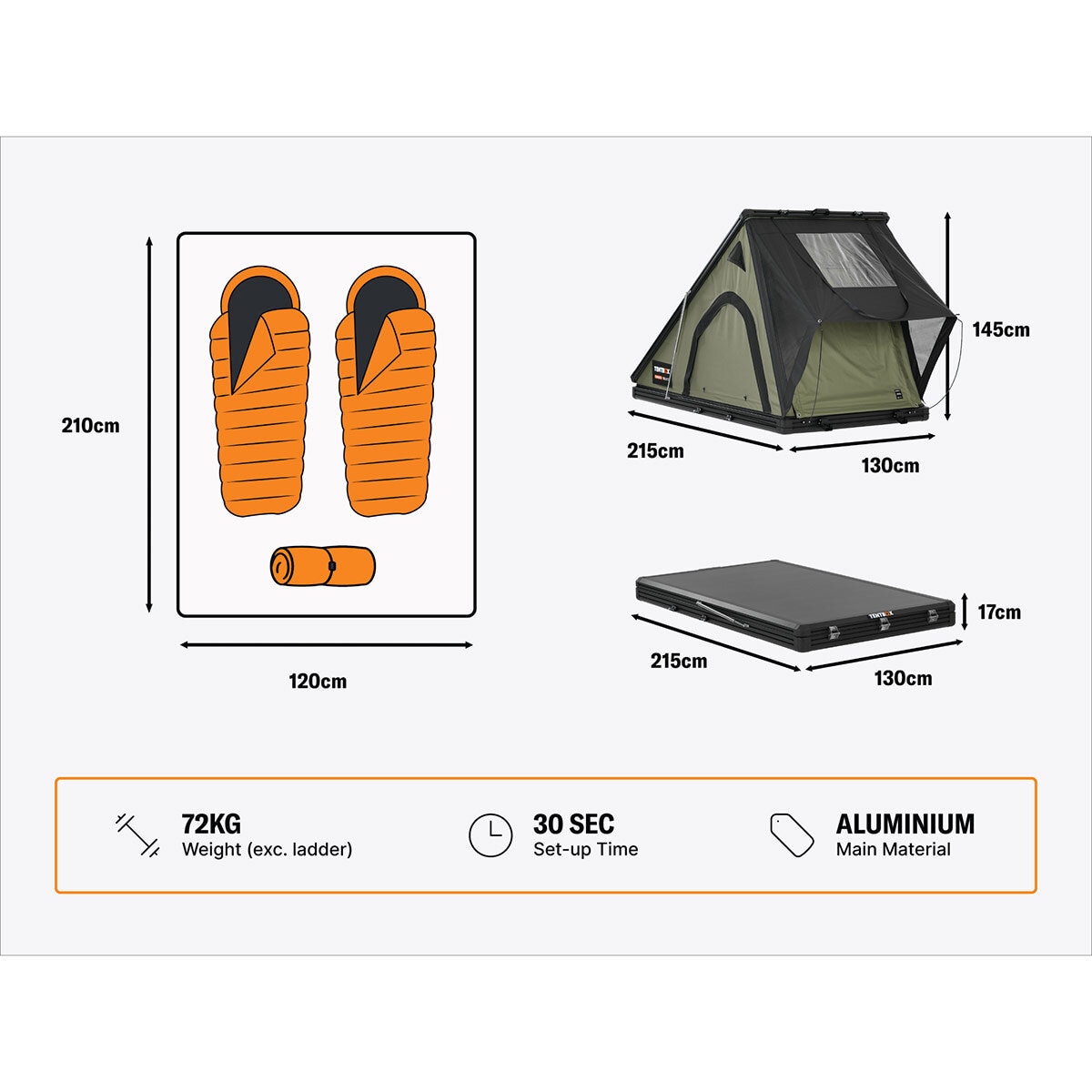 TentBox Cargo Bundle - includes Cargo 2.0 Tunnel Awning