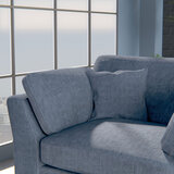 Selsey Blue Fabric Snuggler Chair