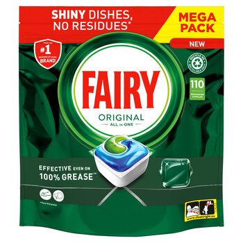 Fairy Original ADW All in One Dishwasher Tablets, 110 Pack