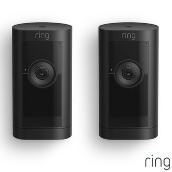 Ring Battery Stick Up Cam Pro Duo Pack in Black 