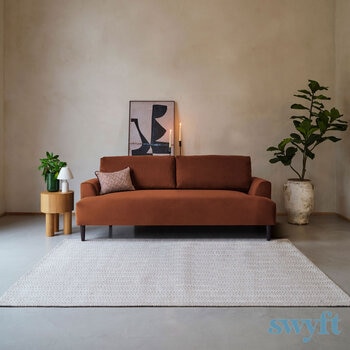 Swyft Model 05 Brown Velvet 3 Seater Sofa