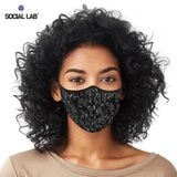 Social Lab Triple Layer Women's Reusable Face Masks, 4 Pack