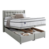 Silentnight Woven Full ottoman divan in dove grey