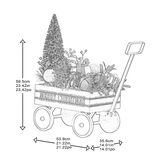 Buy Christmas Wagon with Floral Arrangement Dimensions Image at Costco.co.uk