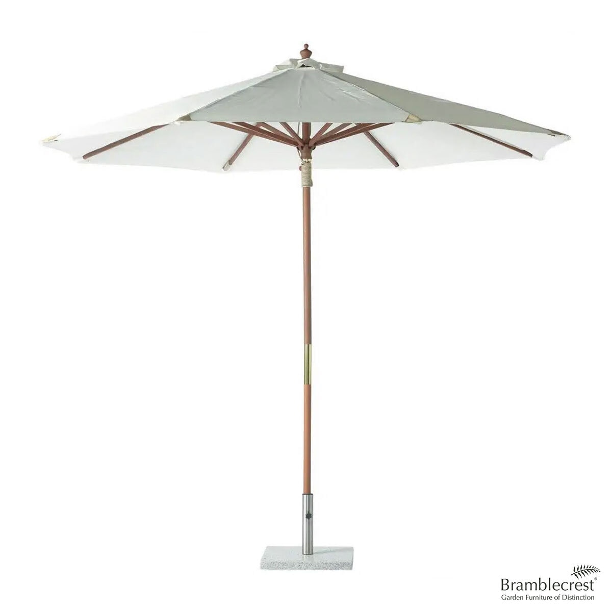 Bramblecrest 2.5m Wooden Round Parasol in Natural | Costc...