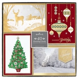 Hallmark Hand Crafted Christmas Card Assortment: Joys of the Season - 40 Pack