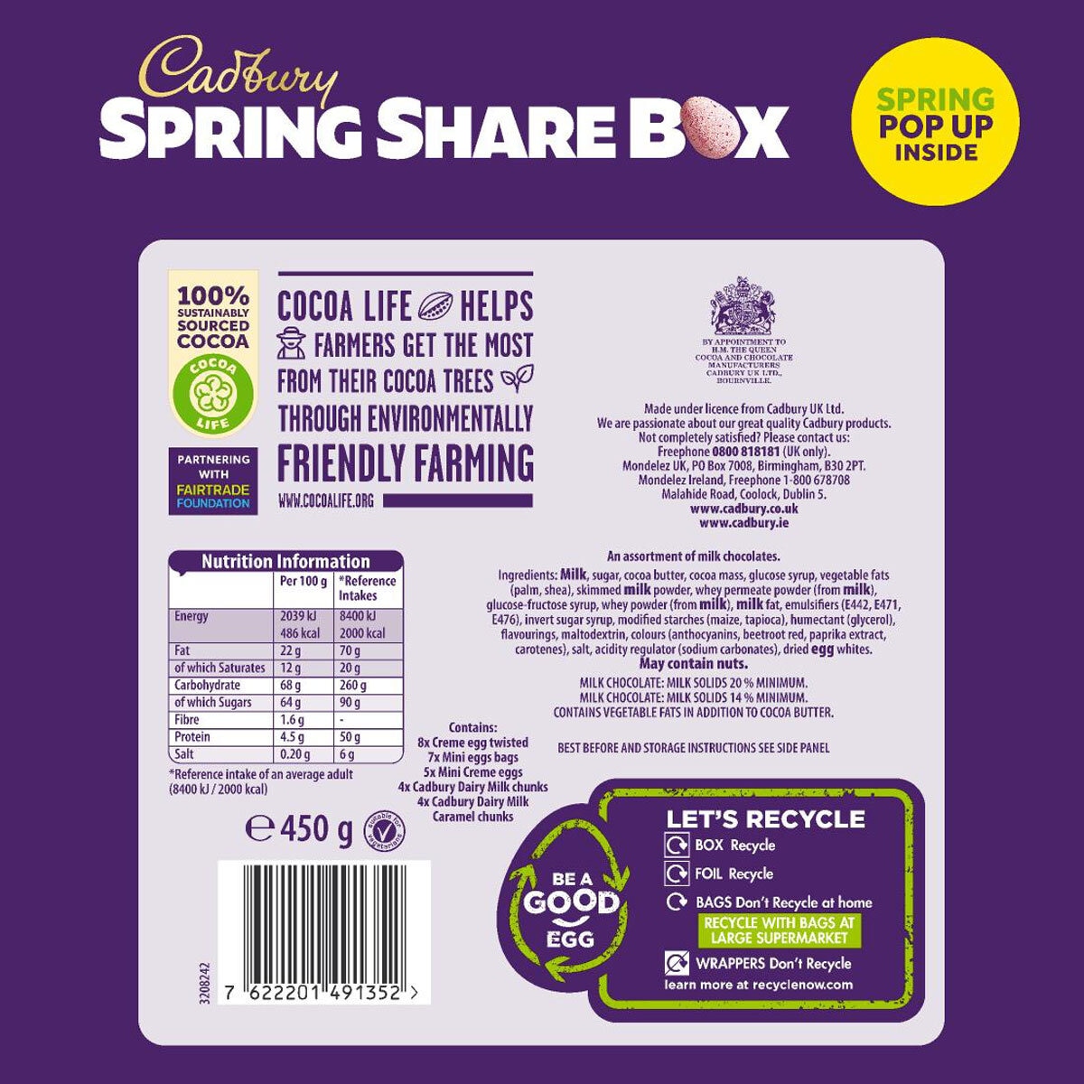 Cadburys Spring Share Box, 2 x 450g