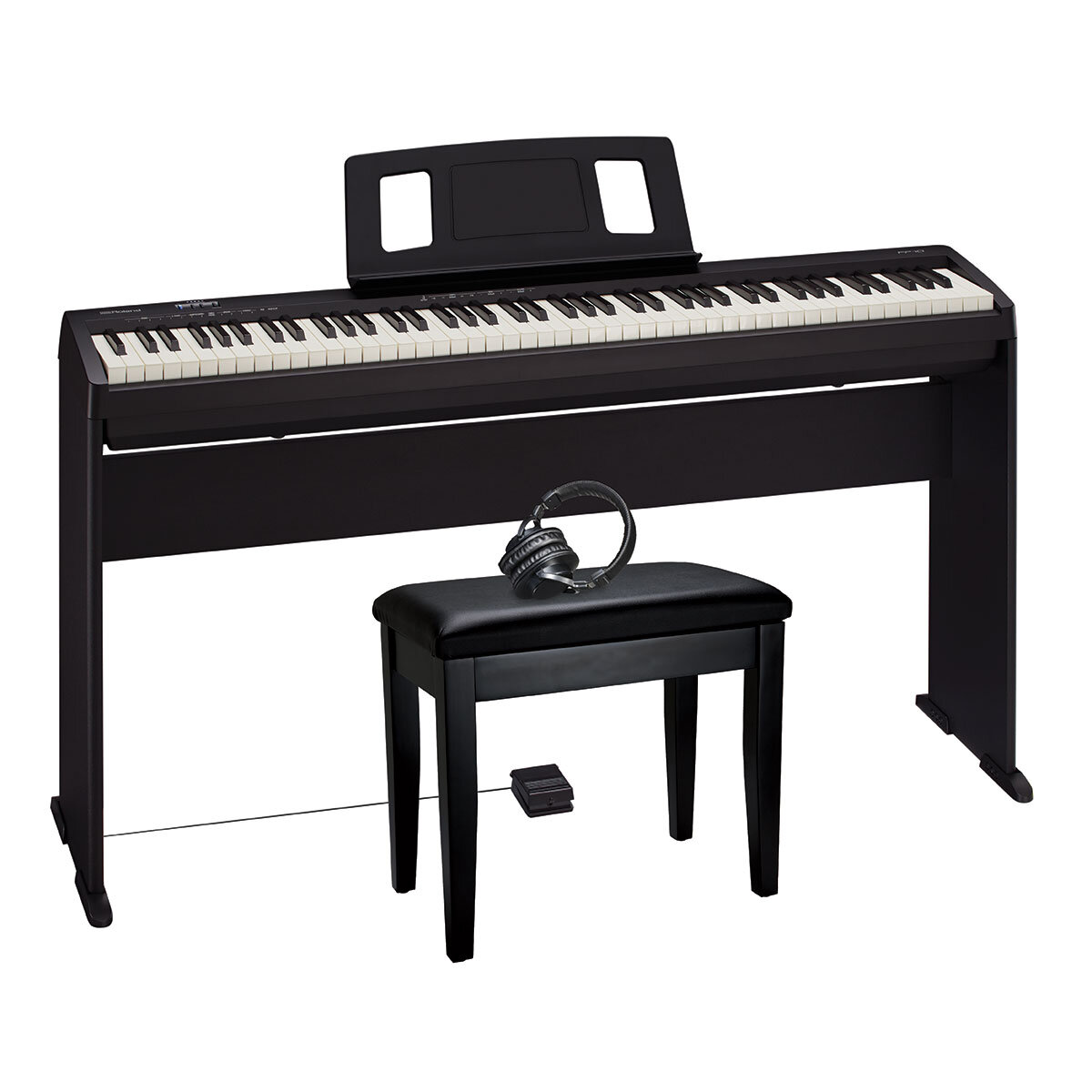 Roland FP10CE Digital Piano with stand and headphones