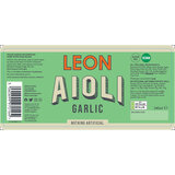 LEON Aioli Garlic, 3 x 240ml