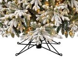 Buy 7.5ft Pre-Lit Glitter Flocked Aspen Tree Stand Image at Costco.co.uk